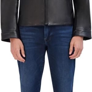 Men's Lambskin Shirt Collared Jacket