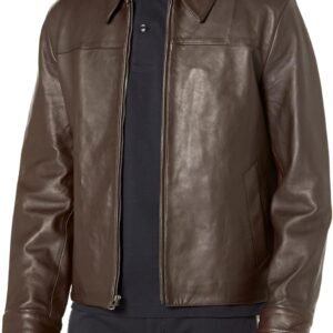 Men's Lambskin Shirt Collared Jacket