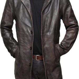 Brown Leather Jacket Men - Natural Distressed Leather Jackets for Men
